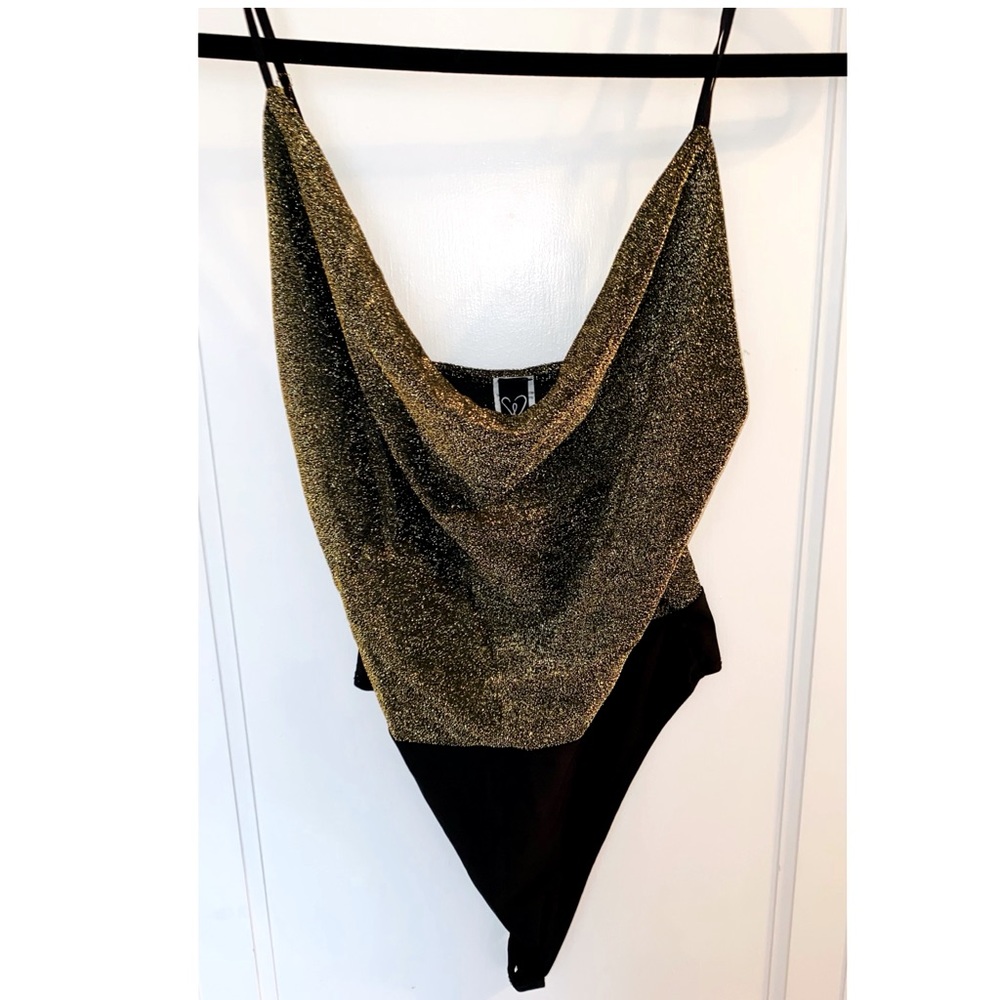 Gold shimmer bodysuit